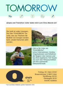WIRD VERSCHOBEN Tomorrow in Uster @ qtopia Kino + Bar